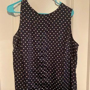 Sleeveless Polka Dot Jones New York Blouse